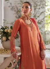 CEREN CORAL SHIRT AND DUPATTA