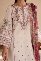Flynn 3Pc - Embroidered Solid Dress
