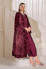 EMBROIDERED VELVET UF-758