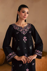 Blink 2Pc - Embroidered Solid Dress