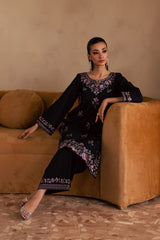 Blink 2Pc - Embroidered Solid Dress