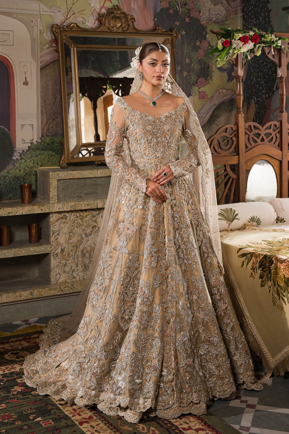 Grand Champagne Bridal Gown (BR-01)