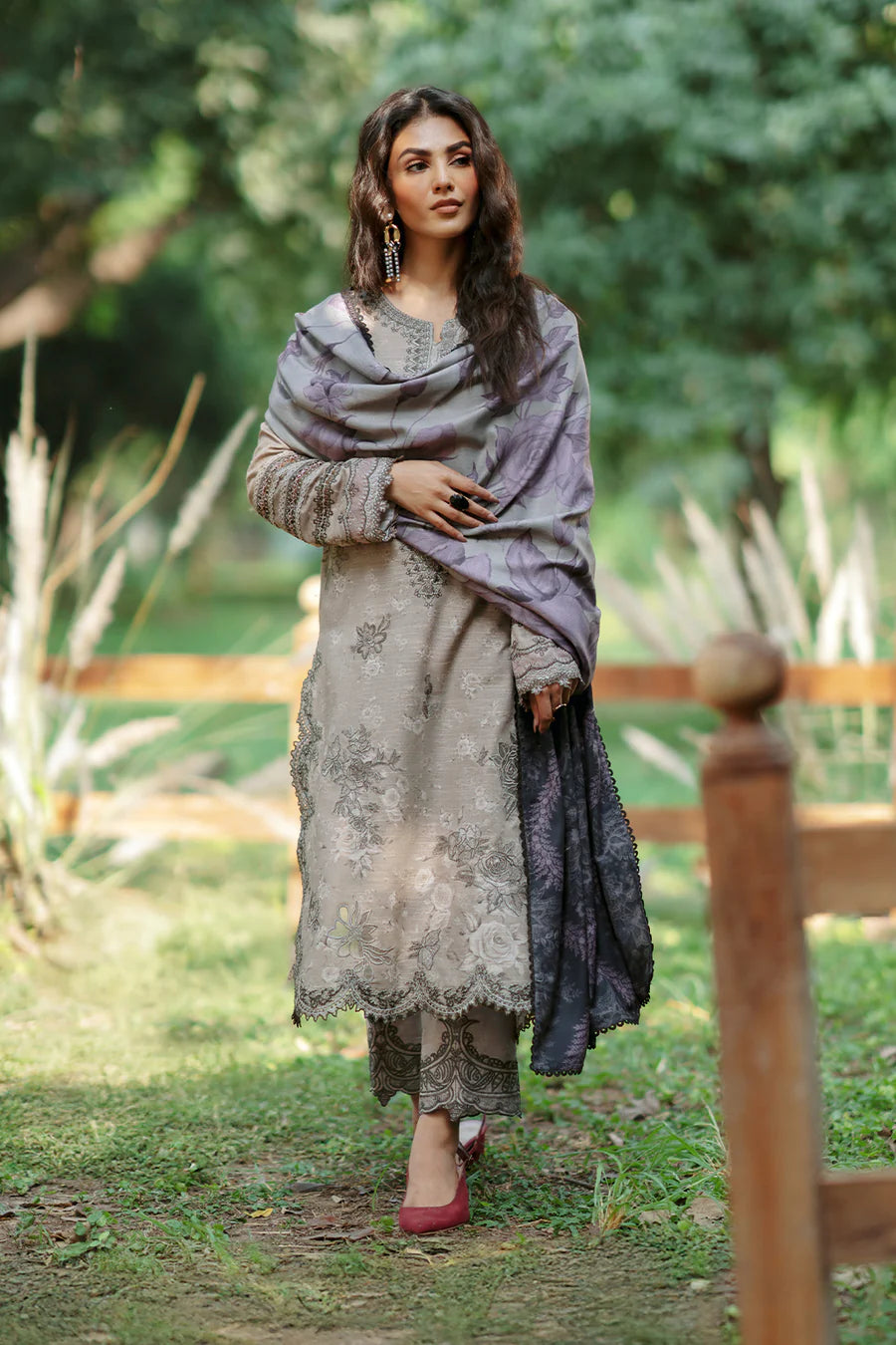 IPK-06 EMBROIDERED SLUB KHADDAR