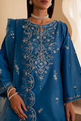 Sea Shore 3Pc - Embroidered Solid Dress