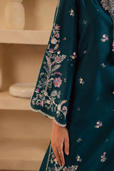 Amaan 3Pc - Embroidered Solid Dress
