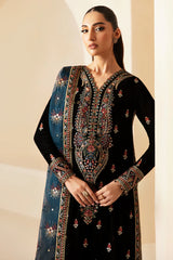 EMBROIDERED VELVET FORMAL VF-2028