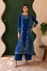 Falafel 3Pc - Embroidered Solid Dress