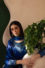 Falafel 3Pc - Embroidered Solid Dress