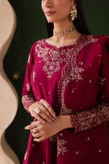 Jhumka 3Pc - Embroidered Solid Dress