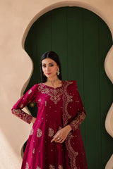 Jhumka 3Pc - Embroidered Solid Dress