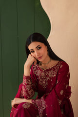 Jhumka 3Pc - Embroidered Solid Dress