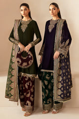 EMBROIDERED VELVET FORMAL VF-2029