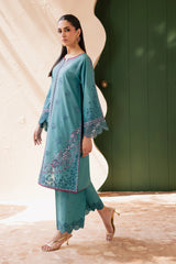 Versak 2Pc - Embroidered Solid Dress