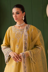 Avaia 3Pc - Embroidered Solid Dress