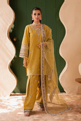 Avaia 3Pc - Embroidered Solid Dress