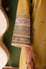Avaia 3Pc - Embroidered Solid Dress