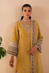 Avaia 3Pc - Embroidered Solid Dress