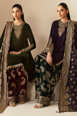 EMBROIDERED VELVET FORMAL VF-2029