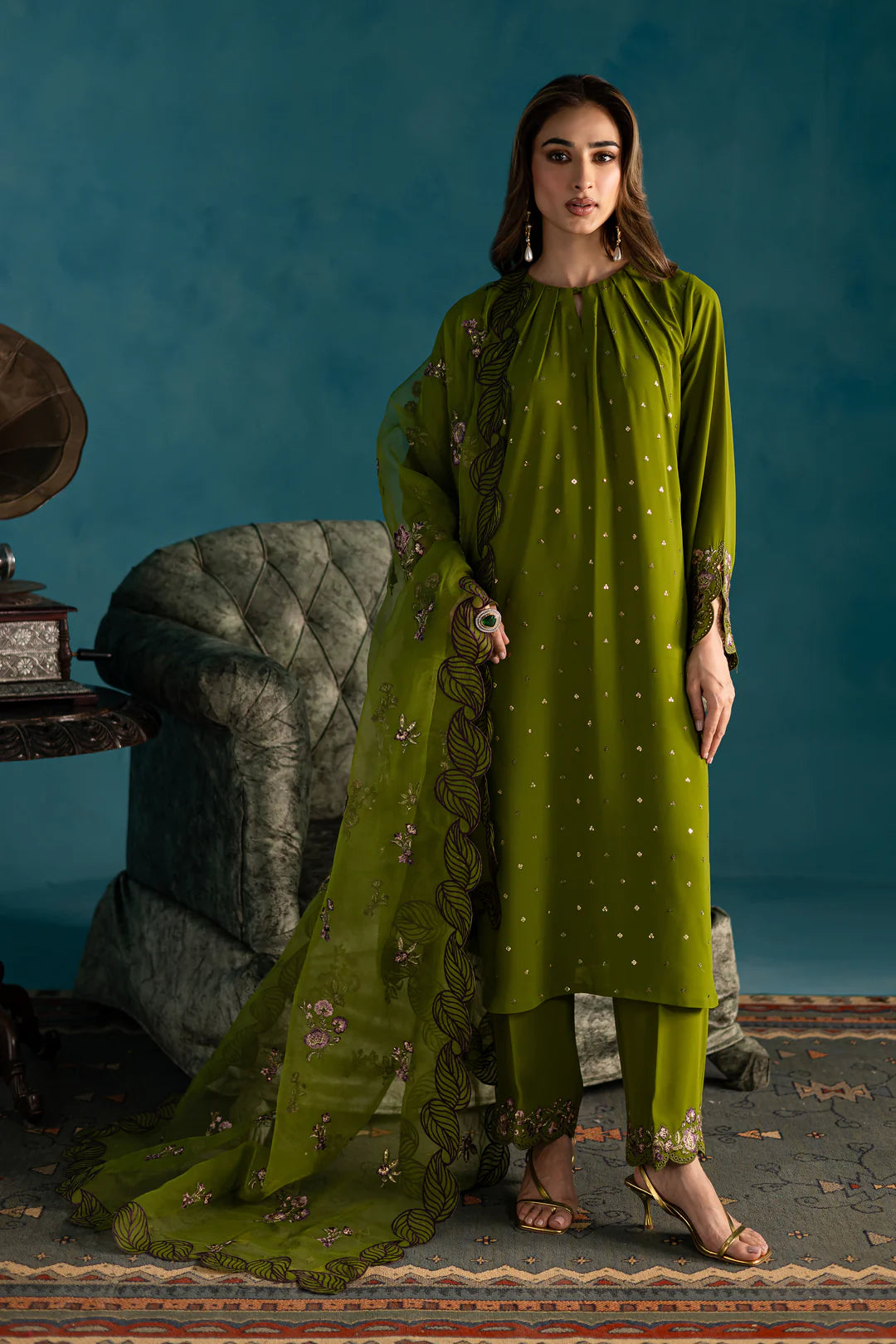 Aatir 3Pc - Georgette Luxe Pret