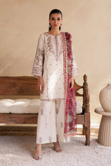 Flynn 3Pc - Embroidered Solid Dress