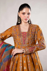 3 Piece Embroidered Cotton Satin Suit | CSS-812