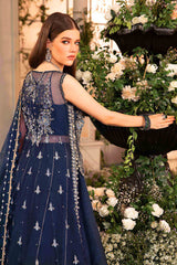 3 Piece Unstitched Embroidered Organza Suit | BD-2901  - Maria b