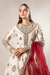 3 Piece Embroidered Cotton Satin Suit | CSS-801