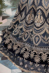 3 Piece Unstitched Embroidered Organza Suit | BD-2901  - Maria b
