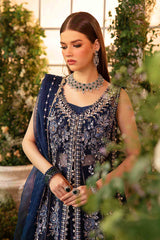 3 Piece Unstitched Embroidered Organza Suit | BD-2901  - Maria b