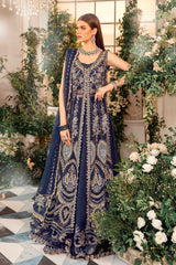 3 Piece Unstitched Embroidered Organza Suit | BD-2901  - Maria b
