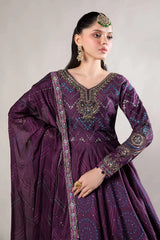 3 Piece Embroidered Cotton Satin Suit | CSS-802