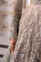 3 Piece Unstitched Embroidered Net Suit | BD-3002 - Maria b