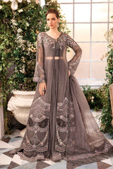 3 Piece Unstitched Embroidered Organza Suit | BD-2902  - Maria b