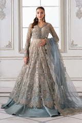 3 Piece Unstitched Embroidered Net Suit | BD-3002 - Maria b