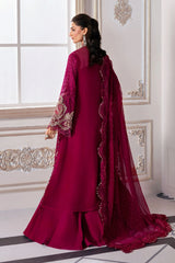 3 Piece Unstitched Embroidered Chiffon Suit | BD-3003 - Maria b