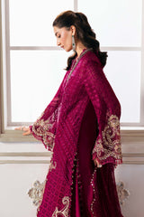 3 Piece Unstitched Embroidered Chiffon Suit | BD-3003 - Maria b