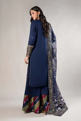 3 Piece Embroidered Cotton Satin Suit | CSS-804