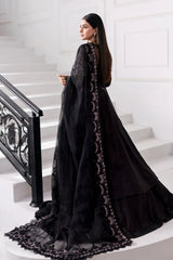3 Piece Unstitched Embroidered Organza Suit | BD-3004 - Maria b