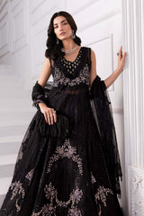 3 Piece Unstitched Embroidered Organza Suit | BD-3004 - Maria b