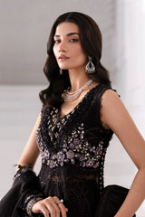 3 Piece Unstitched Embroidered Organza Suit | BD-3004 - Maria b