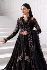 3 Piece Unstitched Embroidered Organza Suit | BD-3004 - Maria b