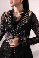 3 Piece Unstitched Embroidered Organza Suit | BD-3004 - Maria b