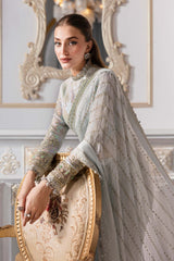 3 Piece Unstitched Embroidered Chiffon Suit | BD-3005 - Maria b