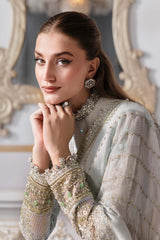 3 Piece Unstitched Embroidered Chiffon Suit | BD-3005 - Maria b