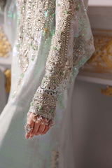3 Piece Unstitched Embroidered Chiffon Suit | BD-3005 - Maria b