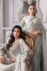 3 Piece Unstitched Embroidered Chiffon Suit | BD-3005 - Maria b