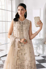 3 Piece Unstitched Embroidered Chiffon Suit | BD-3007 - Maria b