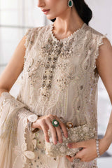 3 Piece Unstitched Embroidered Chiffon Suit | BD-3007 - Maria b