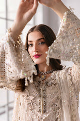 3 Piece Unstitched Embroidered Chiffon Suit | BD-3007 - Maria b