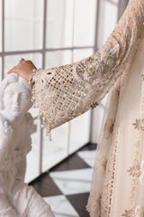 3 Piece Unstitched Embroidered Chiffon Suit | BD-3007 - Maria b